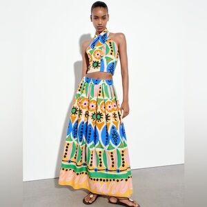 Zara Printed Halter.